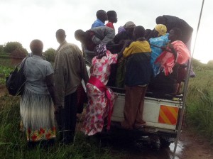 Guests fleeing the rain