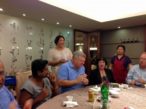 My Class Dinner Friday: A Few of the Bishops, spouses and hosts