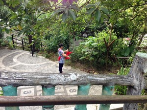 Traditional dancer practicing